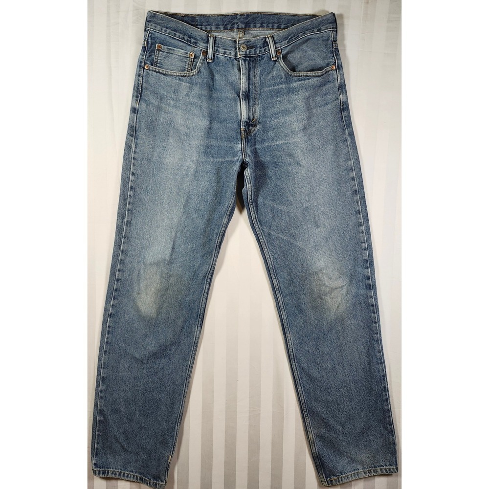 Y2K Levis 550 Relaxed Fit Jeans Mens 34x34 Medium Wash Blue Denim Vintage